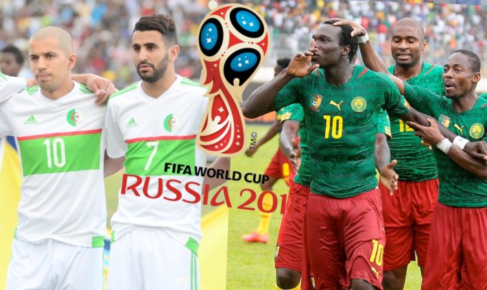 L'un des dernier match officiel éliminatoire de la Coupe du Monde entre le Cameorun et l'Algérie