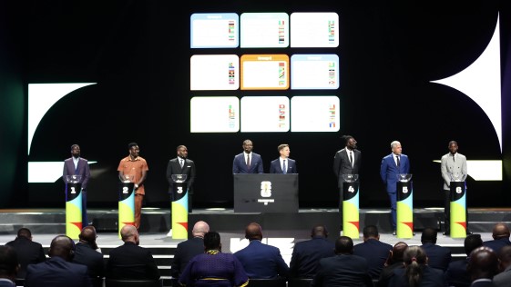 Abidjan, le 13 juillet 2023. Cérémonie du tirage au sort de la Coupe du Monde zone Afrique
