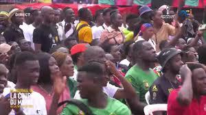 Douala, le 27 janvier 2024. Une Fan Zone prise d'assaut par des supporters des Lions Indomptables (1)